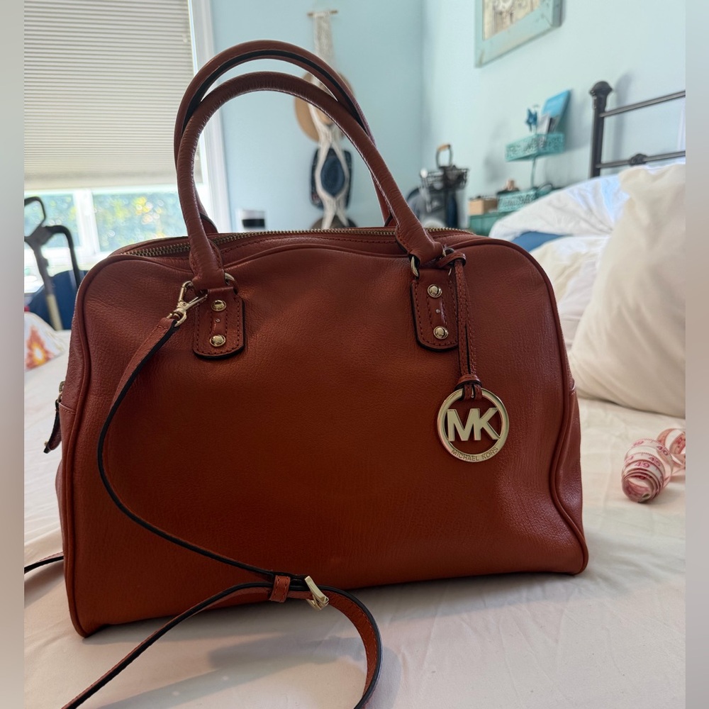 Michael Kors burnt Orange Women's Bag and Wallet Set